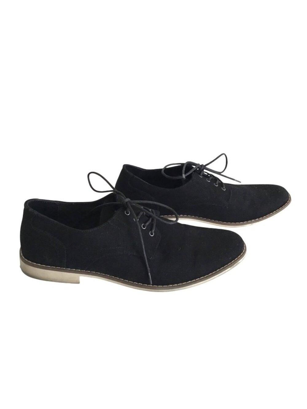 PERRY ELLIS- MENS BLACK COMFY LACE UP SHOES SIZE 11.5